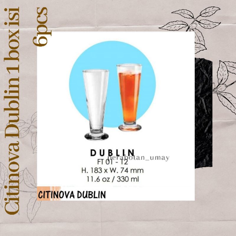 Gelas Kaca Citinova Dublin