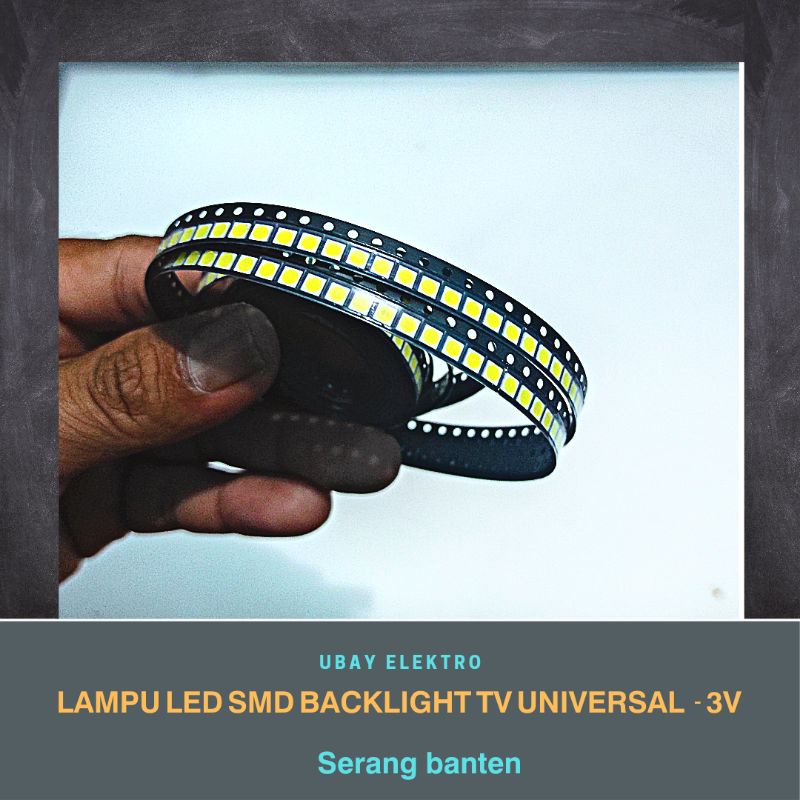(10 pcs) Lampu LED SMD Backlight TV Tegangan 3V 1.5W dan 6V 1.8W