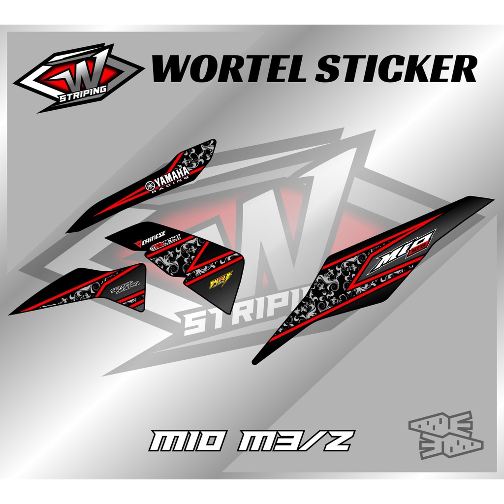 Striping Mio M3-Stiker Lis Decal Hologram Motor Mio M3/Mio Z Racing Batik