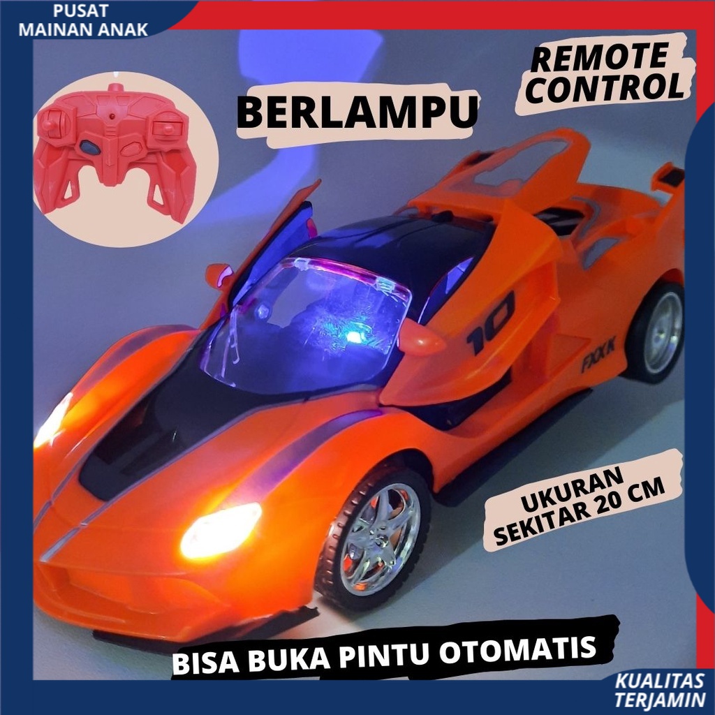 Mobil Remote Control Sedan POLISI Bisa Buka Pintu Rc Car Lambogini | Mainan Anak Kado Ulang Tahun