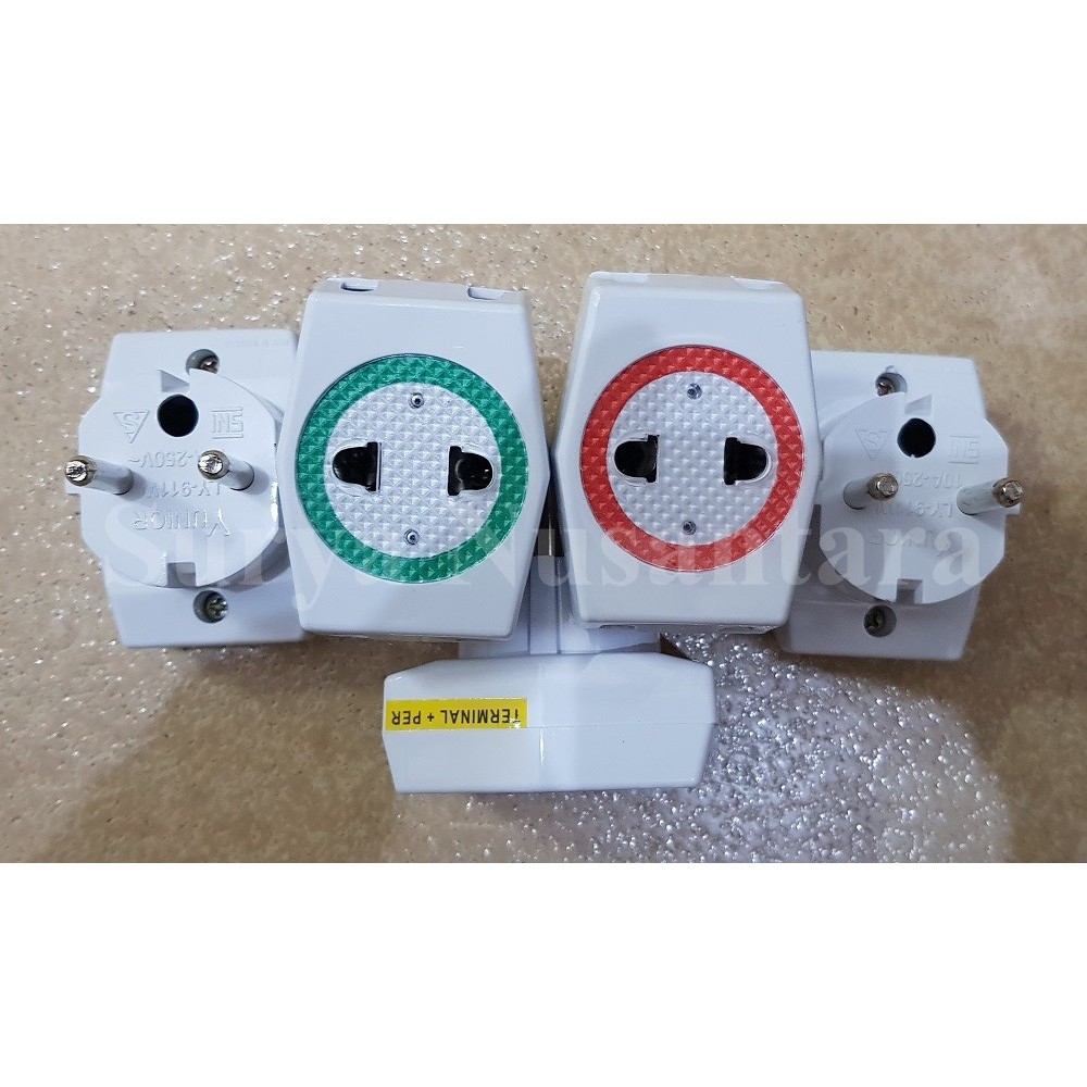 Steker Cok Tusuk Kontak TKH Multiplug Cabang 3 Yunior SNI