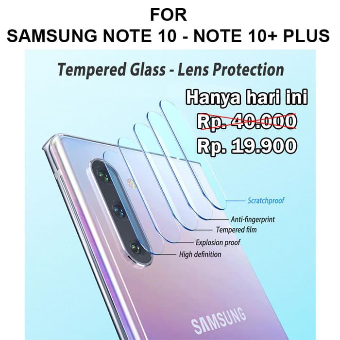 CAMERA TEMPERED GLASS Samsung Note 10 - Note 10 Plus Pro