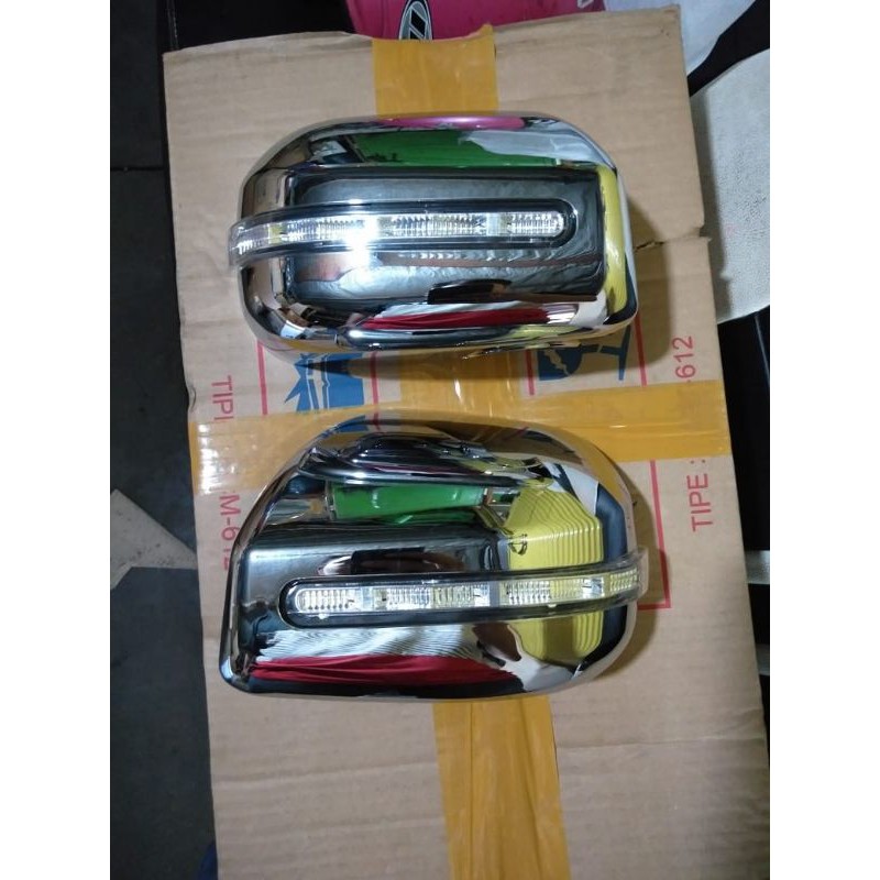 Cover spion+Lampu sein all new Avanza tipe g Agya Ayla Xenia crome sepasang