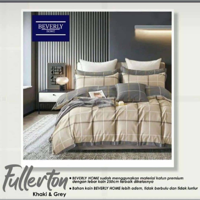 Bedcover & Sprei Premium Katun BEVERLY Motif Fullerton