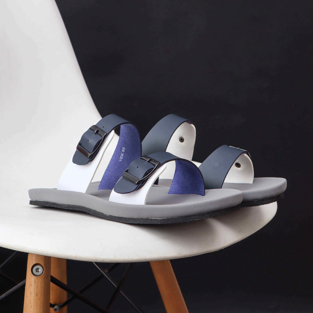 ANT PROJECT - Sandal Slide Navy Com Gesper BROTHER