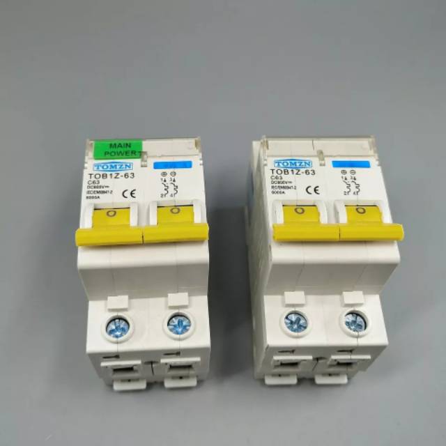 MCB DC 600V 2P Circuit Breaker 3A 6A 10A 16A 20A 25A 32A 40A 50A 63A