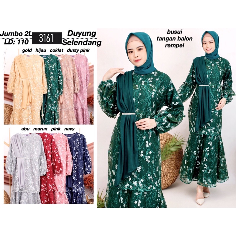 GAMIS BRUKAT / GAMIS TILE (3161 BUSUI DUYUNG SELENDANG)