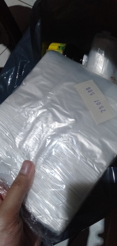 [ Hd Bening Polo ] Kantong Plastik Kresek Hdpe Bening Merk Polo