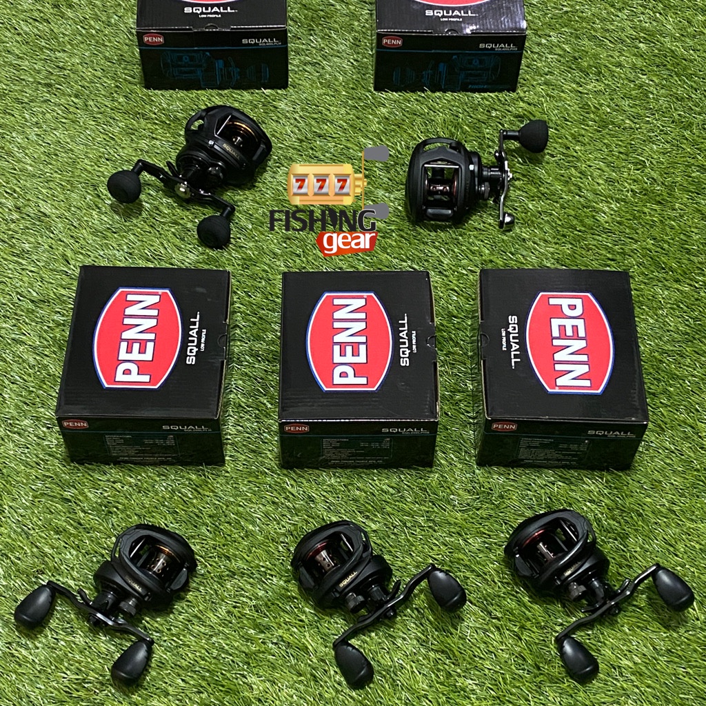 PENN SQUALL LOW PROFILE SQL 200LPHS 200LPLH 300LPHS 400LPLH 400LPHS HANDLE KANAN & KIRI BAITCASTING 
