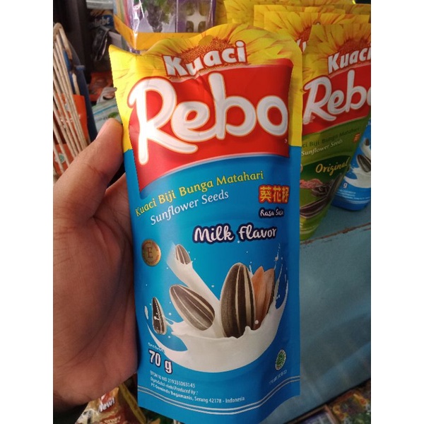 

Kuaci Rebo Rasa Susu 70gr