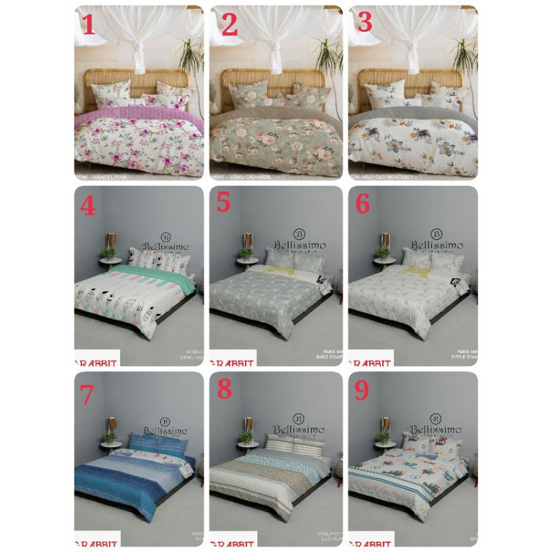 Sprei King Rabbit Custom Tinggi
