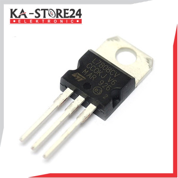 IC Regulator L7808CV L7808 7808 8V 8Volt  ST TO-220 Positive Voltage Regulator 8V 1.5A