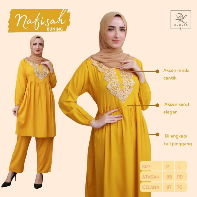 Daster Arab DLUSIA NAFISAH Baju setelan Tunik Rayon