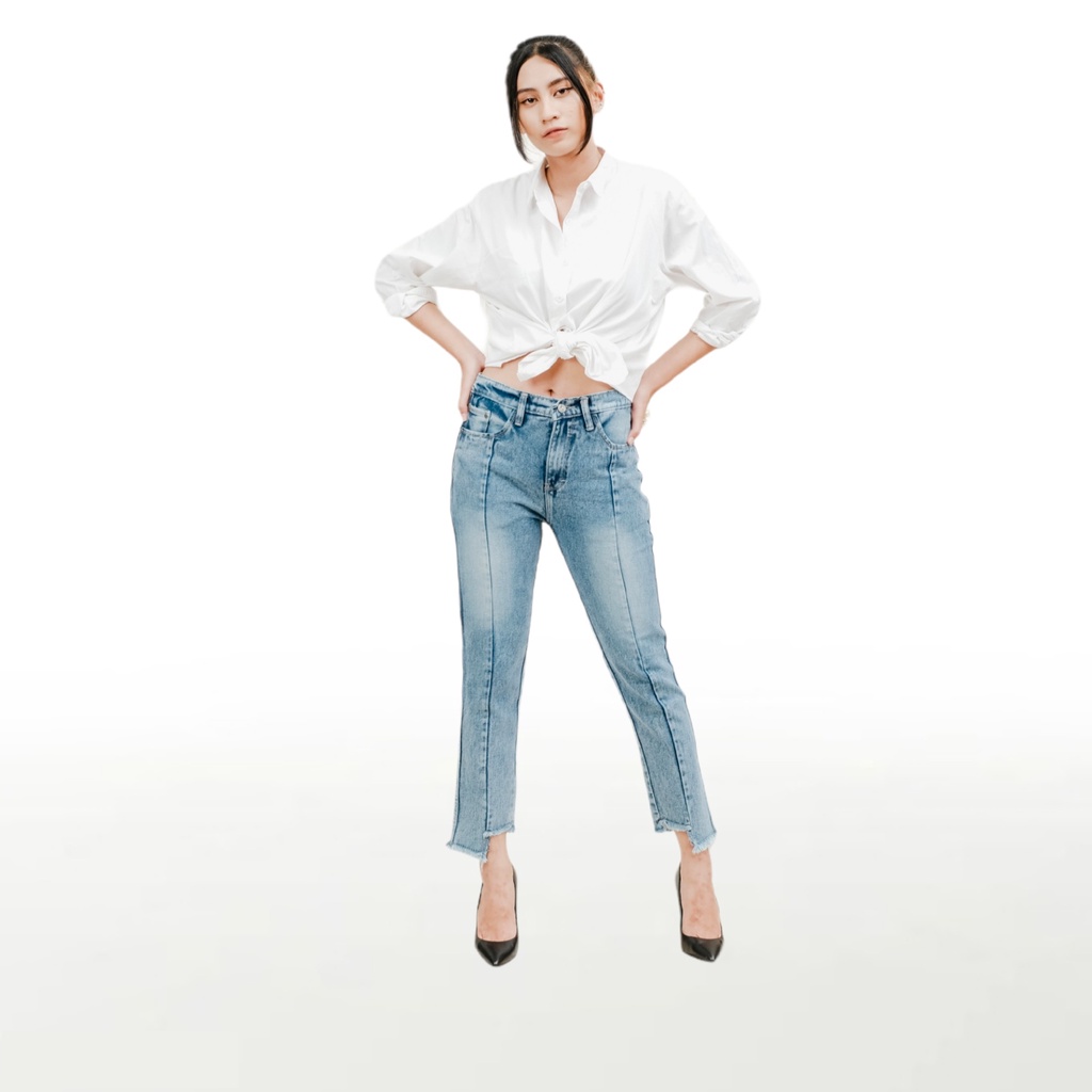 Bunbe - Highwaist Boyfriend Jeans Frontline Megan Fox