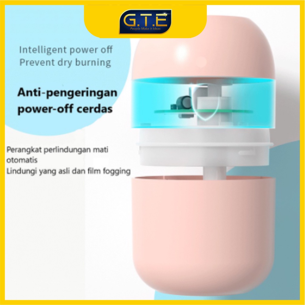 GTE | Mini Humidifier Air aroma / Humidifier Pelembab dan Penjernih Udara / humidifier/ disfuser | HUMIDIFIER MINI