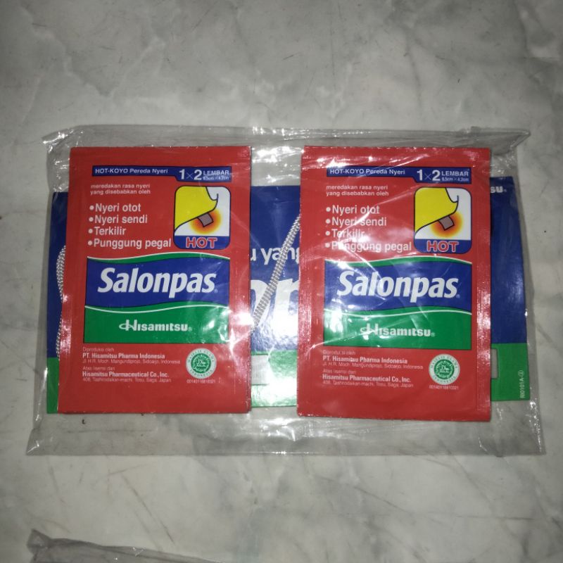 Salonpas renceng 1×2 isi 20 sachet/salonpas koyo pereda nyeri