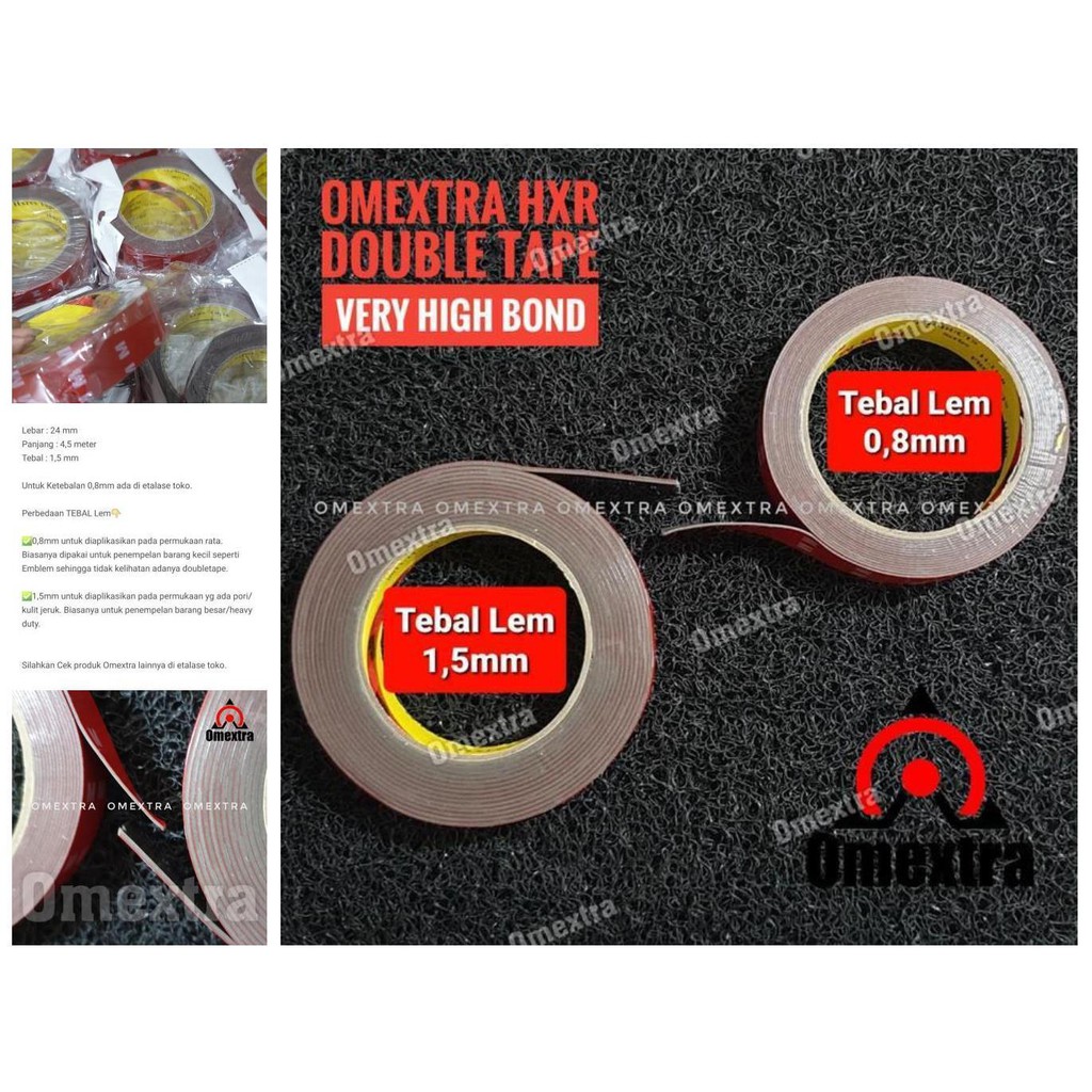 

mmm lebih lengket dari 3m double tape 24mm tebal 1.5mm very high bond