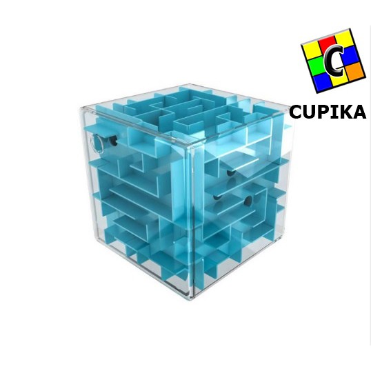 Rubik 3x3 3D MAZE Puzzle Biru Yongjun yuxin Qiyi