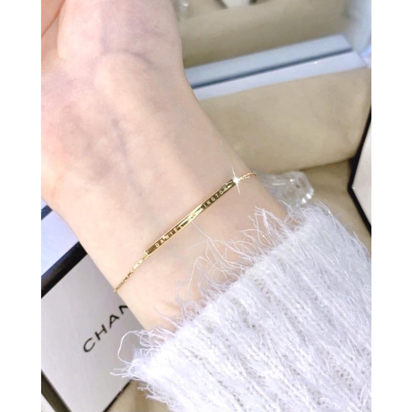 Gelang Serut Simple Elegan Titanium Premium Import D* Plat Rosegold Gold Silver Aksesoris Fashion Wanita Perhiasan Rantai Serut Best Seller Gelang emas wanita / Gelang wanita terbaru kekinian / Gelang emas wanita / Gelang tangan wanita / Gelang Xuping