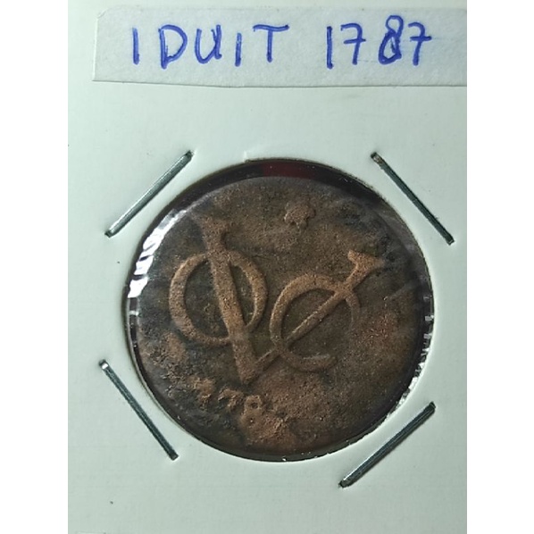 koin voc 1 duit 1787 star west friesland