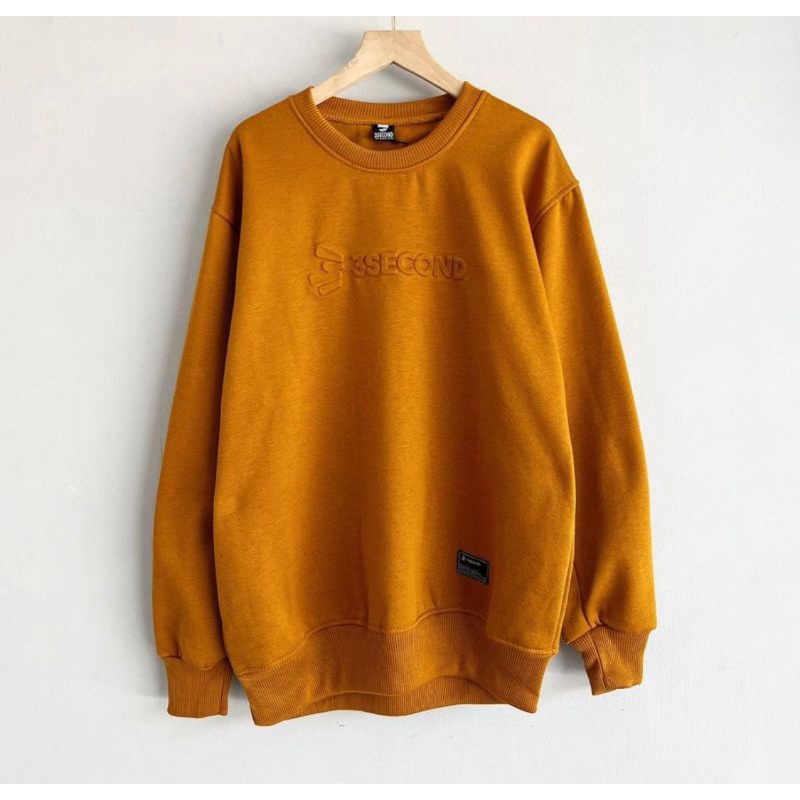 Sweater crewneck orange distro premium