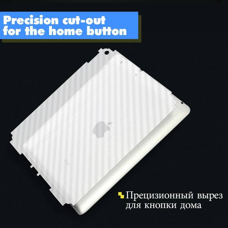 2pcs/lot 3D Carbon Fiber Protector Transparent Sticker Back Film for iPad Pro 12.9 11 2021 2020 2018 Clear Stickers iPad Air 4 3 2 1 iPad 9 8 7 6 5 iPad 10.2 Mini 6 5 4 3 2 1 8.4 7.9