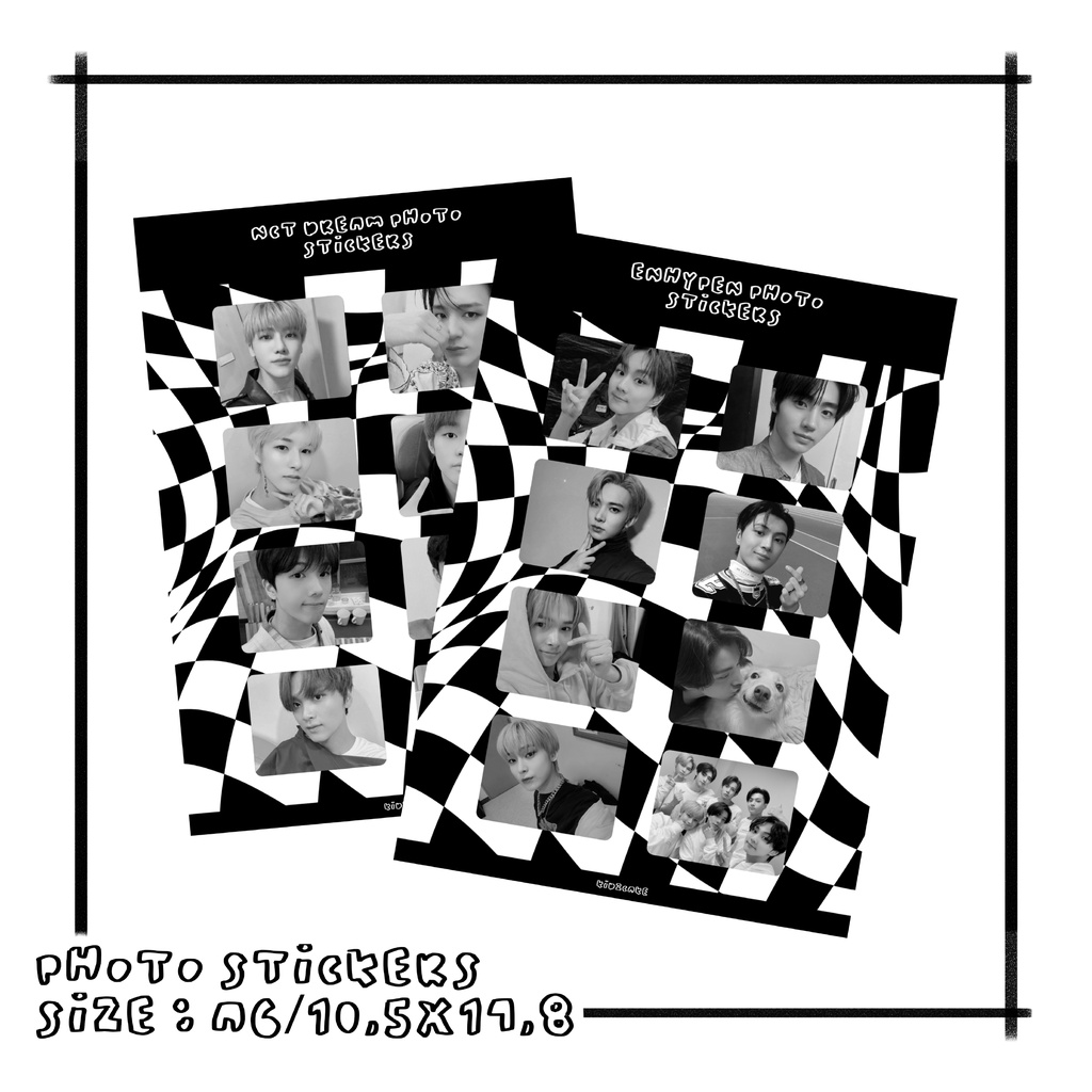 

kidzcake | enhypen & nct dream photo stickers