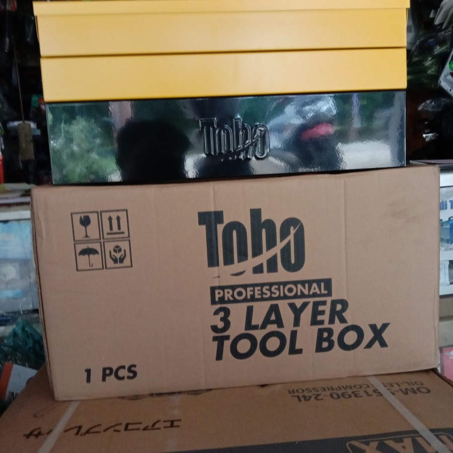 Toho Tools Box 3 Layer/Tempat peralatan Handtools 3 Susun