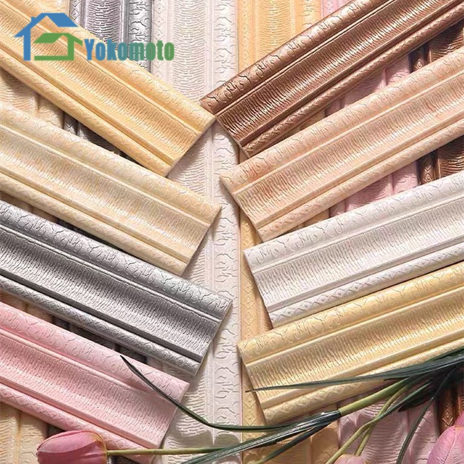 High Quality 3D Stiker Dinding Wall Border Sticker Dinding Wallpaper sticker dinding Garis Potong Dinding Garis Pinggiran Perbatasan dinding pinggir Wall Trim Line Skirting Border Stiker Dinding-1