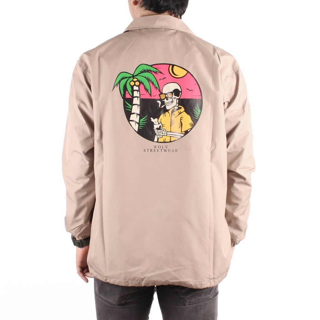 COACH JACKET DISTRO DEAD BEACH WATERPROOF ANTI AIR ORIGINAL WOLV