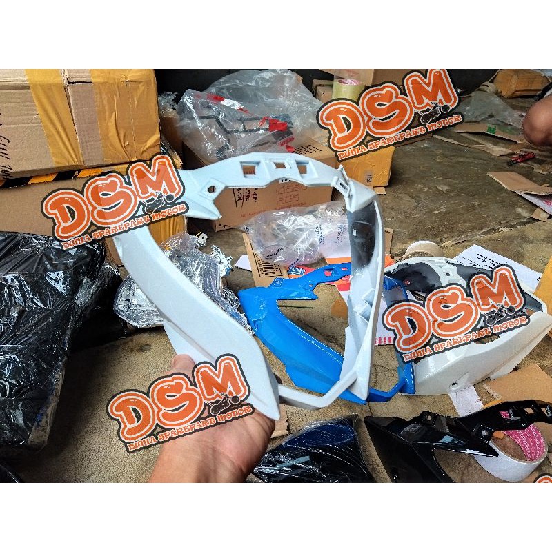 BATOK DEPAN SATRIA FU FACELIFT 2015 PUTIH / KEPALA SUZUKI SATRIA FU FACELIFT 2013