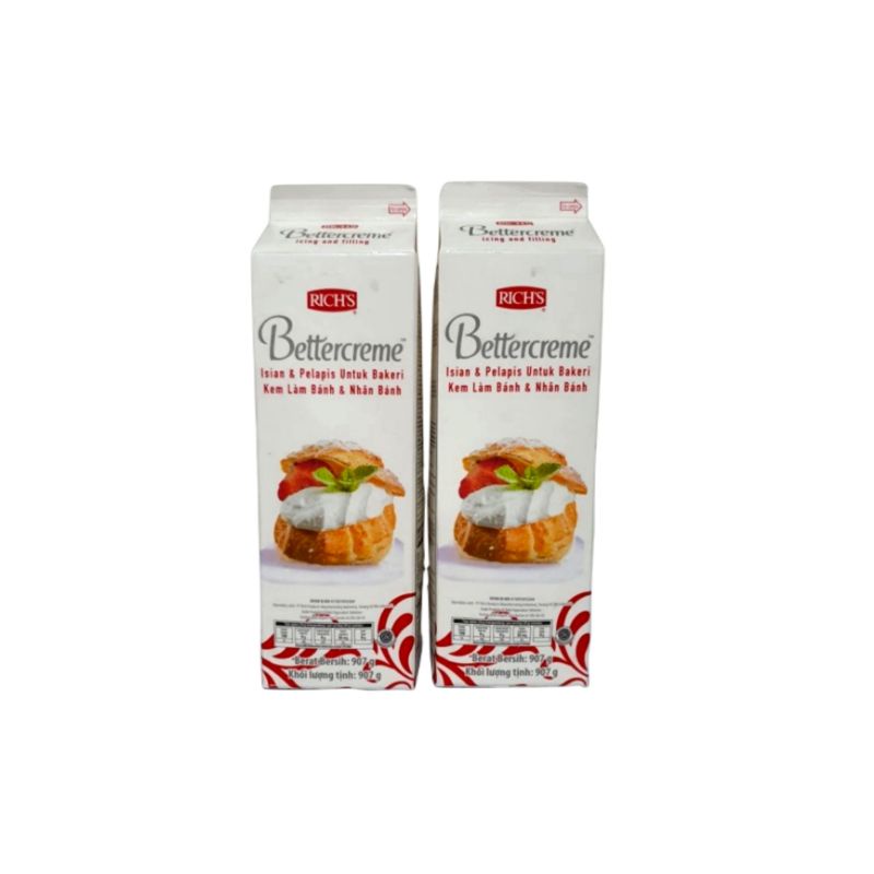 

Rich's bettercream 907gr / richs icing filling 907 gr