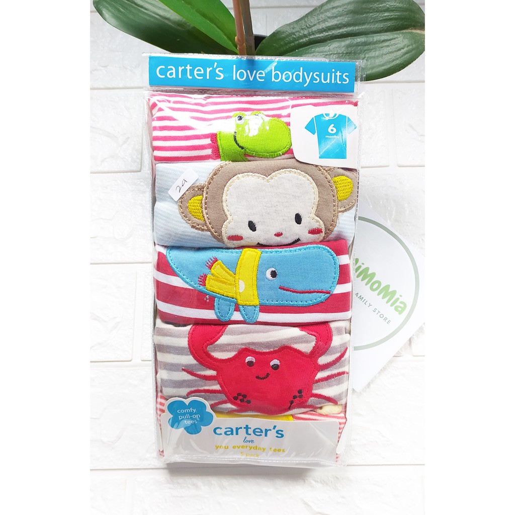 Carters kaos anak laki-laki 5pcs