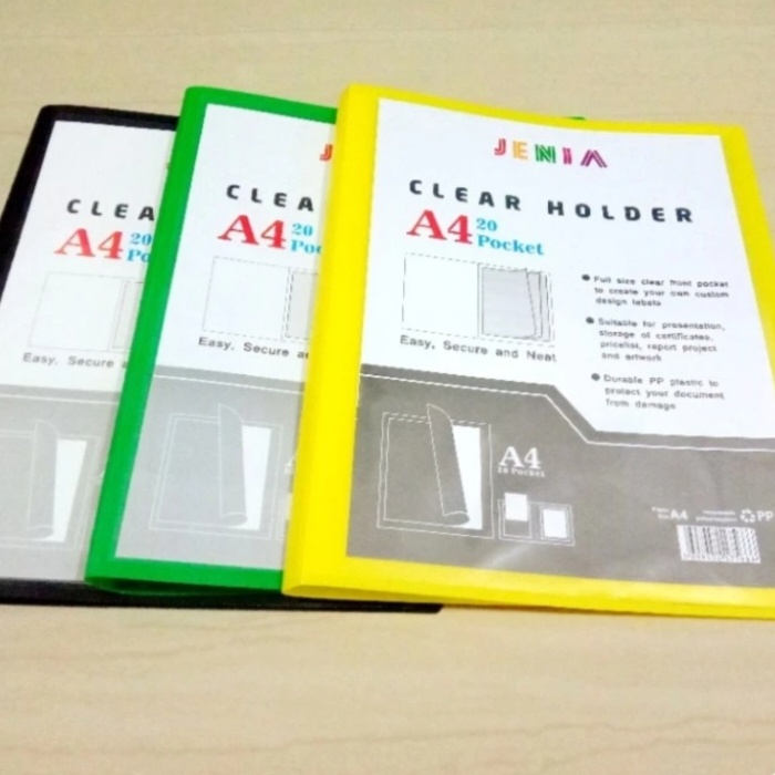 

Clear Holder A4 20 Lembar JENIA(1pcs)