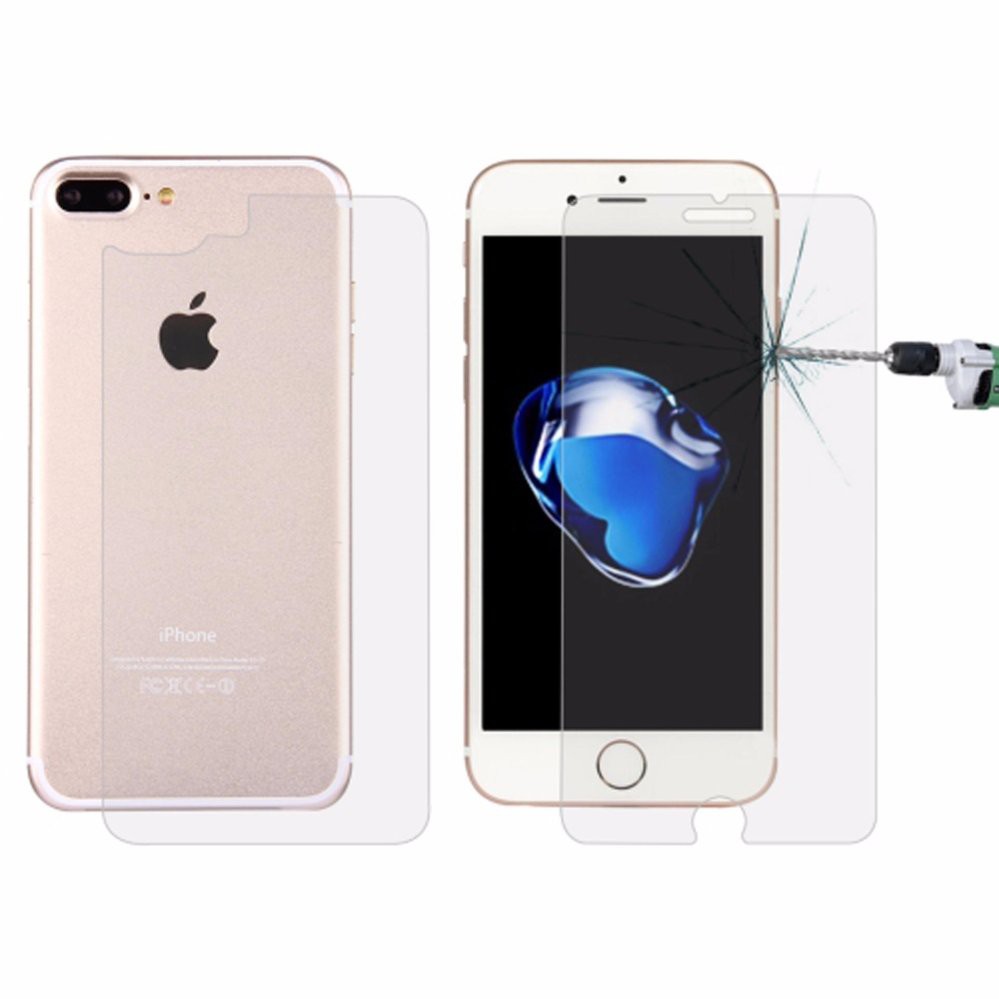 Tempered Glass Iphone 7+ Plus Depan Belakang (Anti gores Kaca)