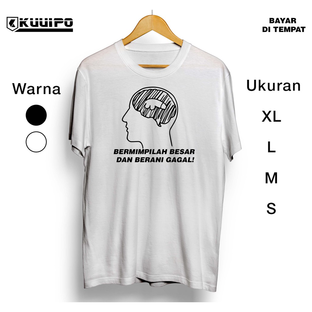 OTAK ISI KONTOL / kaos distro kocak / baju pria sejati / pakaian atasan cowok kekinian / KNTL hebat