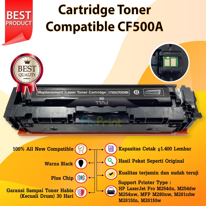 Cartridge Toner Compatible HP 202A CF500A CF501A CF502A CF503A Canon CRG 052 Refill Printer M254 MFP M280 M281fdw