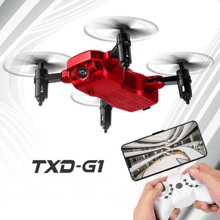 (BisaBayarDiTempat) Drone Mini TXD G 1 WiFi Cam 0.3mp Altitude Hold Drone Murah Mainan Anak