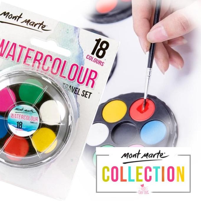 

[COD] MONT MARTE WATER COLOR TRAVEL SET / 18 COLORS POCKET BOOM SALE Kode 912