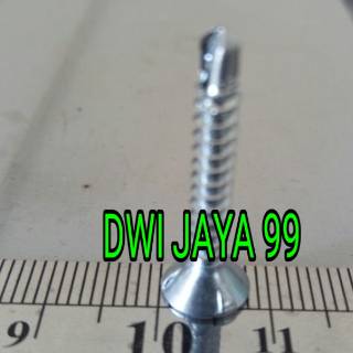 Jual 100 Pcs 6x45 Sekrup Drilling Fh Jf Grc Kalsiboard Roofing ...