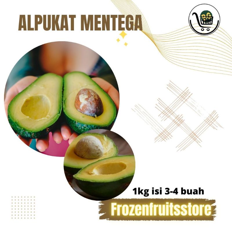 

Alpukat mentega isi 3-4, alpukat mentega super, alpukat fresh mentega kualitas supermarket