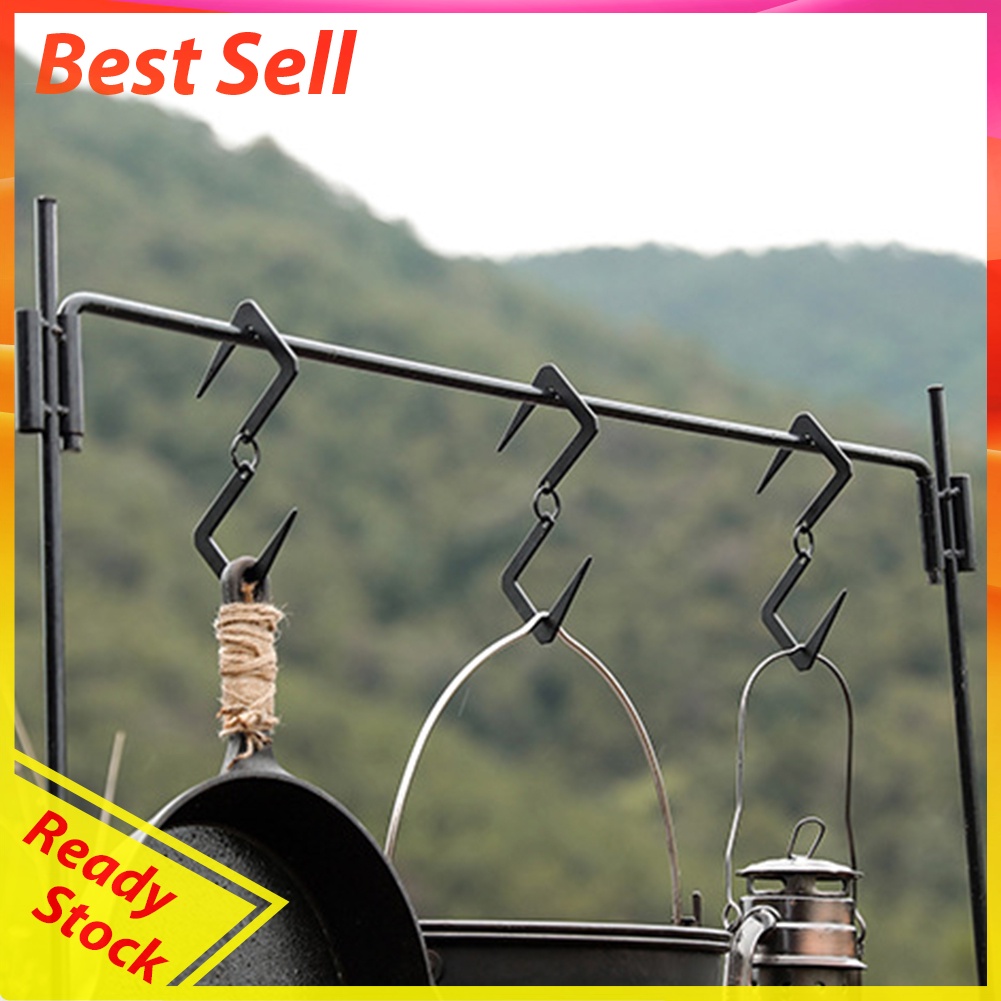 Outdoor Hanging Hook S-Shaped Pot Pan Lamp Holder Hook for Camping Hiking