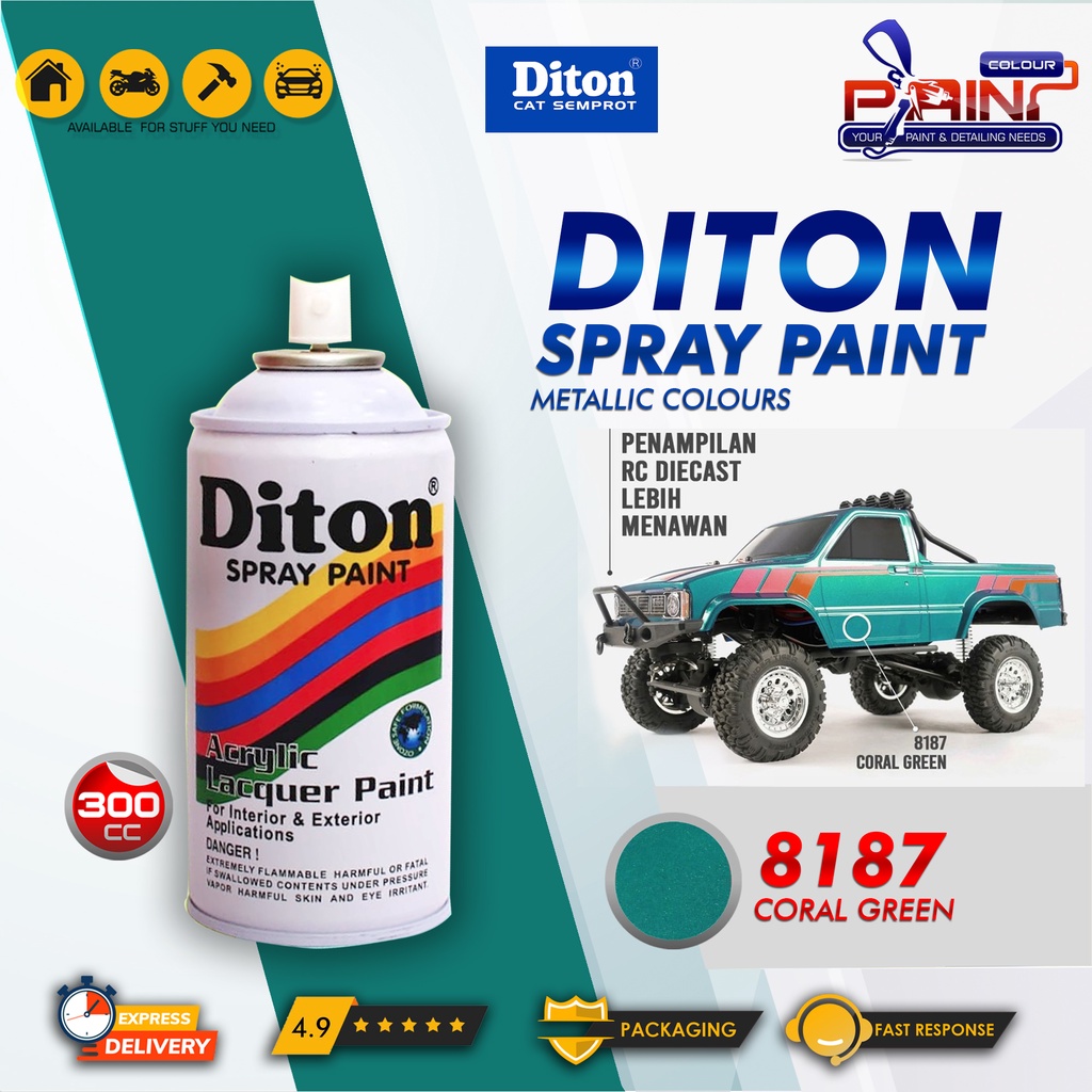 Diton 8187 Coral Green Cat Semprot/Pylox/Samurai Motor/Helm/Gundam