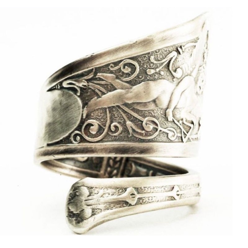 Angel Wings Retro Pattern Ring European and American Bracelets