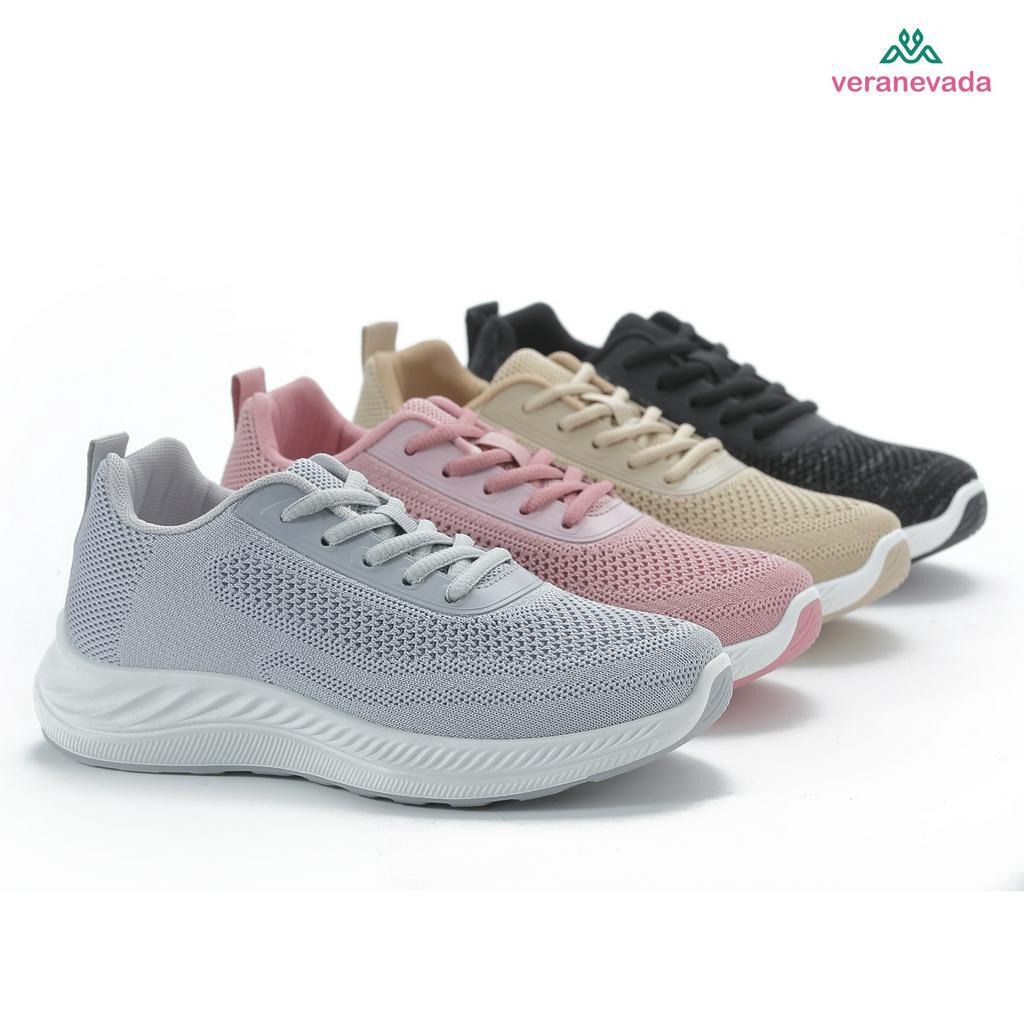 Sepatu Sneakers Wanita Vera Nevada A52 untuk Olahraga dengan Sol Tinggi 4 cm dan Berbagai Pilihan Wa