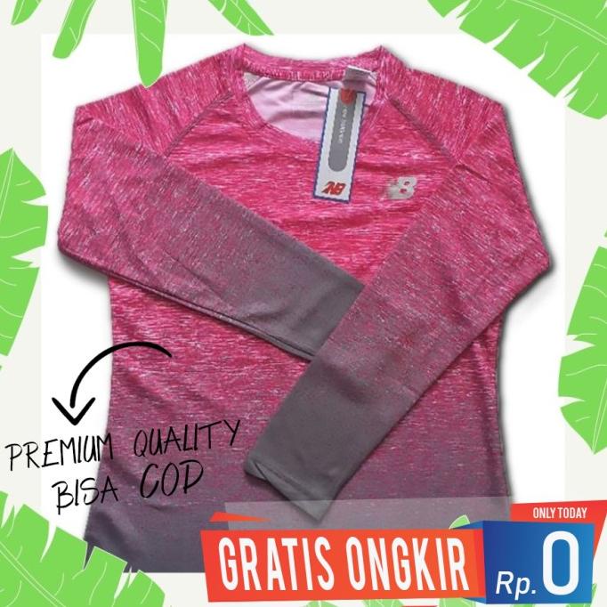 Pakaian Olahraga Wanita Baju Kaos Olahraga Wanita Sepeda Running Jumbo Lengan Panjang S-Xxxl