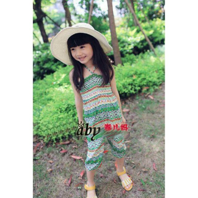 Jumpsuit Anak Cewek Green