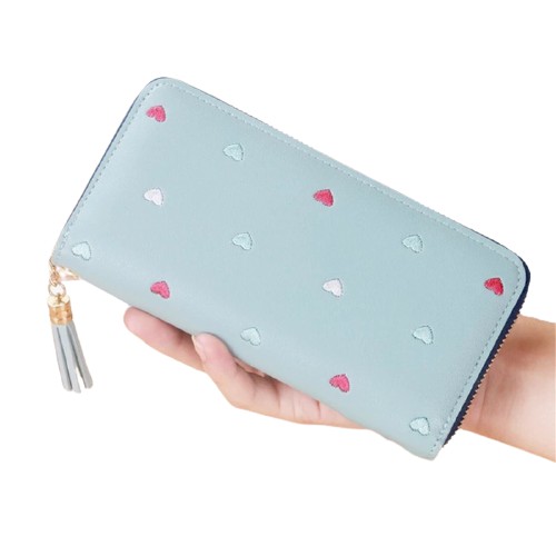 Dompet murah dompet wanita motif love plus gantungan dompet panjang wanita murah