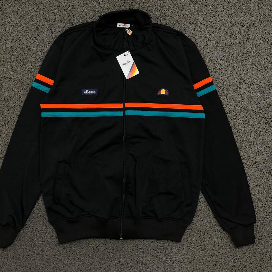 Paling Diminati.. JAKET TRACKTOP ELLESSE REMINI BLACK PREMIUM AUTHENTIC
