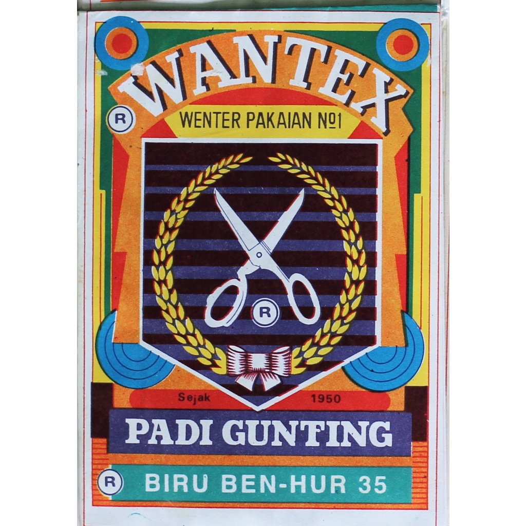Wantex Wenter Pewarna Pakaian/ Kain Padi Gunting Original  Tidal Luntur Sumbo No. 1